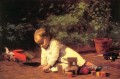 Baby bei Spielen Realismus Thomas Eakins